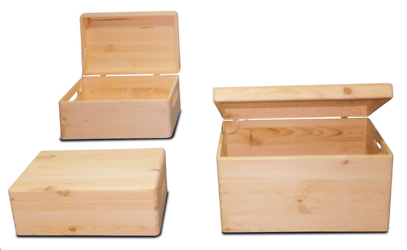 Stapelbox mit Deckel Allzweckkiste Stapelkisten Set Holzkiste Holzbox 